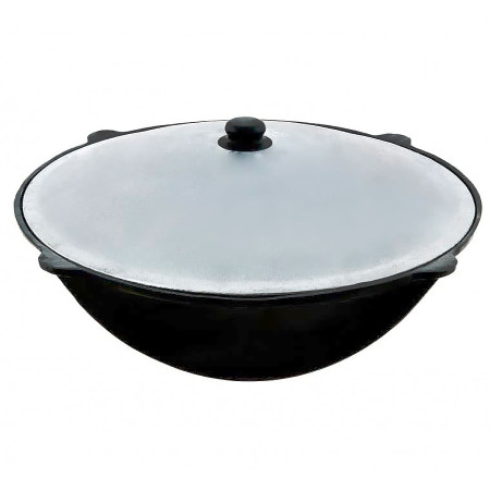 Uzbek cast iron cauldron 22 l round bottom в Архангельске
